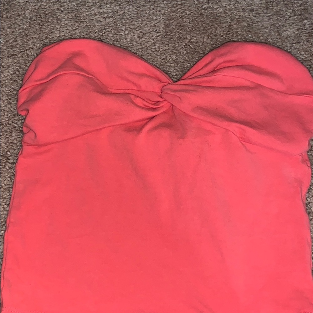 Strapless crop top